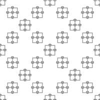 Block Chain line seamless pattern - Five Blockchain Blocks background vector