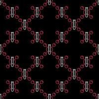 Chemical Molecule and Laboratory Test Tube concept line seamless pattern vector