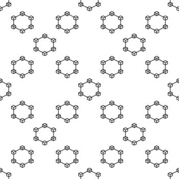 cadena de bloques criptomoneda lineal sin costura modelo. blockchain cripto antecedentes vector