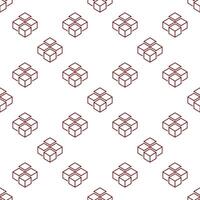 Block Chain seamless pattern or Cryptocurrency abstract background vector