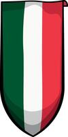 Italian flag or emblem without background vector
