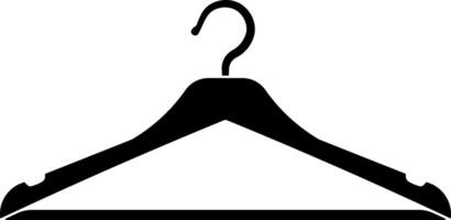 black clothes hanger without background vector