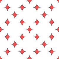 Diamonds Playing Card Suit minimal colored seamless pattern vector