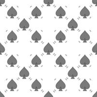 Spades Playing Card Suit simple colored seamless pattern vector