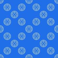 Diamonds Casino Chip linear seamless pattern or background vector