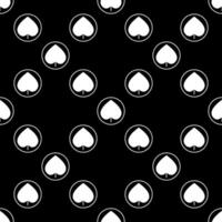 Spades Suit round solid seamless pattern or background vector