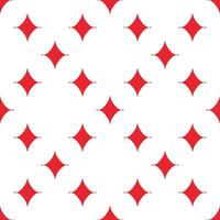 Diamonds Card Suit minimal solid red seamless pattern or background vector
