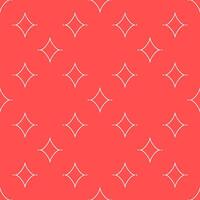 Diamonds Playing Card Suit minimal line seamless pattern or background vector