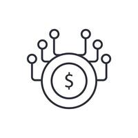 Crowdfunding icons isolated on White Background. Flat style design vector