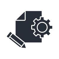 Prototyping icons isolated on White Background. Flat vector