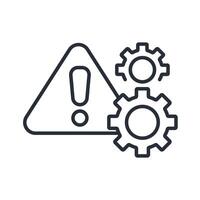 risk icons isolated on White Background. Flat style design vector