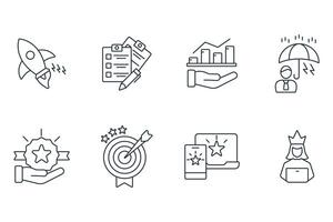 Community Manager set . Community Manager activities pack symbol elements for infographic web vector
