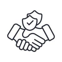 trust icons isolated on White Background. Flat style design vector
