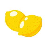 Lemon isolated on white background vector