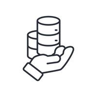 manage icon.Editable stroke.linear style sign for use web design,logo.Symbol illustration. vector