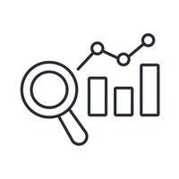 Predictive Analytics icon.Editable stroke.linear style sign for use web design,logo.Symbol illustration. vector