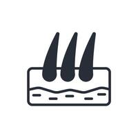 hair icon. Editable stroke.linear style sign for use web design,logo.Symbol illustration. vector