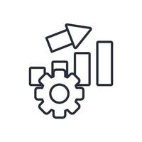 performance icon.Editable stroke.linear style sign for use web design,logo.Symbol illustration. vector