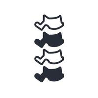 Spine icon. Editable stroke.linear style sign for use web design,logo.Symbol illustration. vector