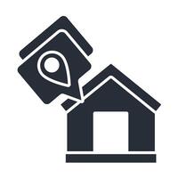 address flat icon vector