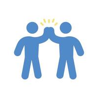high five icon. Editable stroke.linear style sign for use web design,logo.Symbol illustration. vector