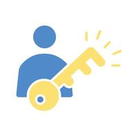 Permission icon. Editable stroke.linear style sign for use web design,logo.Symbol illustration. vector