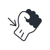 Wrist pain icon. Editable stroke.linear style sign for use web design,logo.Symbol illustration. vector
