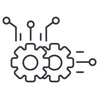 Algorithm icon.Editable stroke.linear style sign for use web design,logo.Symbol illustration. vector