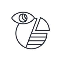 Data Visualization icon.Editable stroke.linear style sign for use web design,logo.Symbol illustration. vector