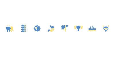 Anatomy icon set.Editable stroke.linear style vector