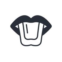 mouth icon. Editable stroke.linear style sign for use web design,logo.Symbol illustration. vector