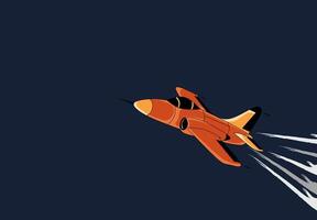 digital artwork of a jet plane in flight, depicted in a retro, cartoon style illustration.reminiscent of classic aviation posters or animations.characteristic of mid 20th century design trends vector