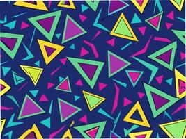Vibrant geometric shapes pattern digital art modern design abstract environment seamless visuals vector