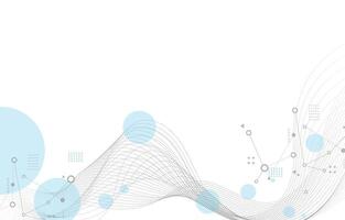 Abstract white background.futuristic teconology smooth line vector