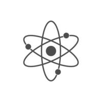 Atom icon isolated on white background. vector