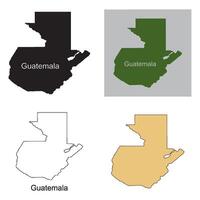 Map of guatemala design vector