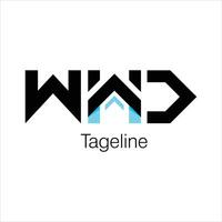 Logo Design Three Word Type vector