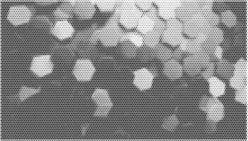High-Quality Hexagonal Halftone Artwork vector