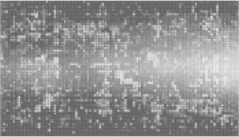 Black and white rectangle halftone patterns vector