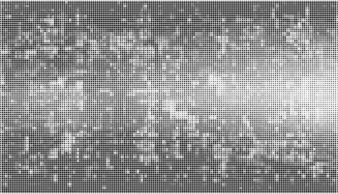 Black and white rectangle halftone patterns
