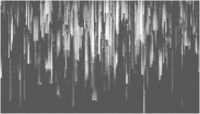 Monochrome Showers A Halftone Rain Pattern