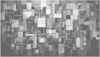 Pixel Square halftone rectangle shapes vector