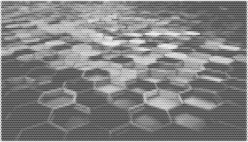 Hexagonal Halftone Texture vector