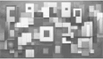 abstract square halftone pattens vector