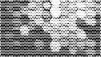 Geometric Hexagonal Halftone Pattern vector