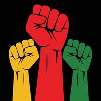 Black Power Fist Symbol, Resistance, Justice, and Freedom vector