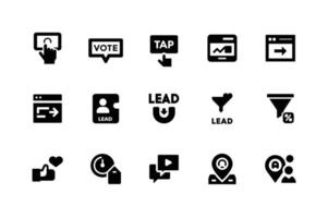 Engaging multimedia icons for digital interaction and networking vector