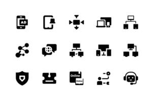 Comprehensive social icons collection for digital branding needs vector