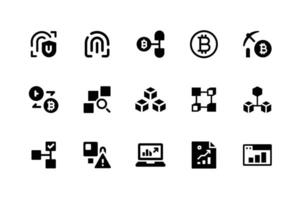 Diverse AI icons for smart digital applications and systems vector