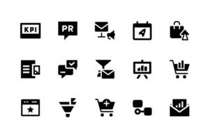 Flat social media symbols pack for website development needs vector